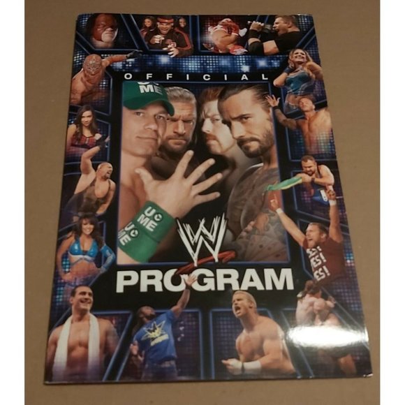 WWE Other 23 Official Wwe Souvenir Program John Cena Cm Punk And